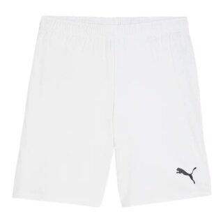 Puma Sporthose teamGOAL Shorts (100% rec. Polyester) kurz weiss Herren