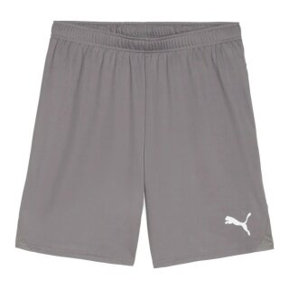 Puma Sporthose teamGOAL Shorts (100% rec. Polyester) kurz grau Herren