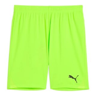 Puma Sporthose teamGOAL Shorts (100% rec. Polyester) kurz neongrün Herren