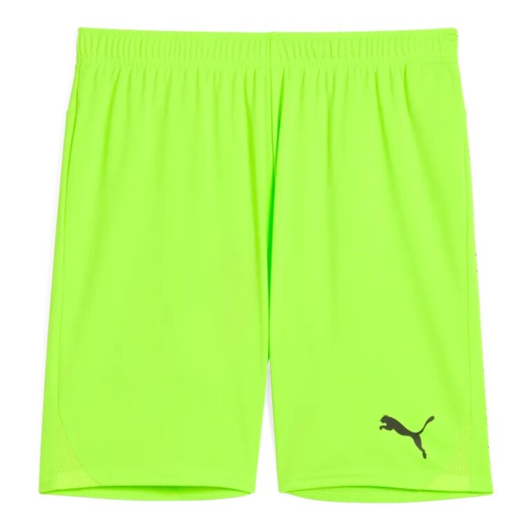 Puma Sporthose teamGOAL Shorts (100% rec. Polyester) kurz neongrün Herren