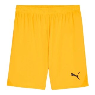 Puma Sporthose teamGOAL Shorts (100% rec. Polyester) kurz hellorange Herren