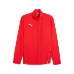 Puma Sportjacke teamGOAL Sideline Jacket (100% rec. Polyester, atmungsaktiv) rot Herren