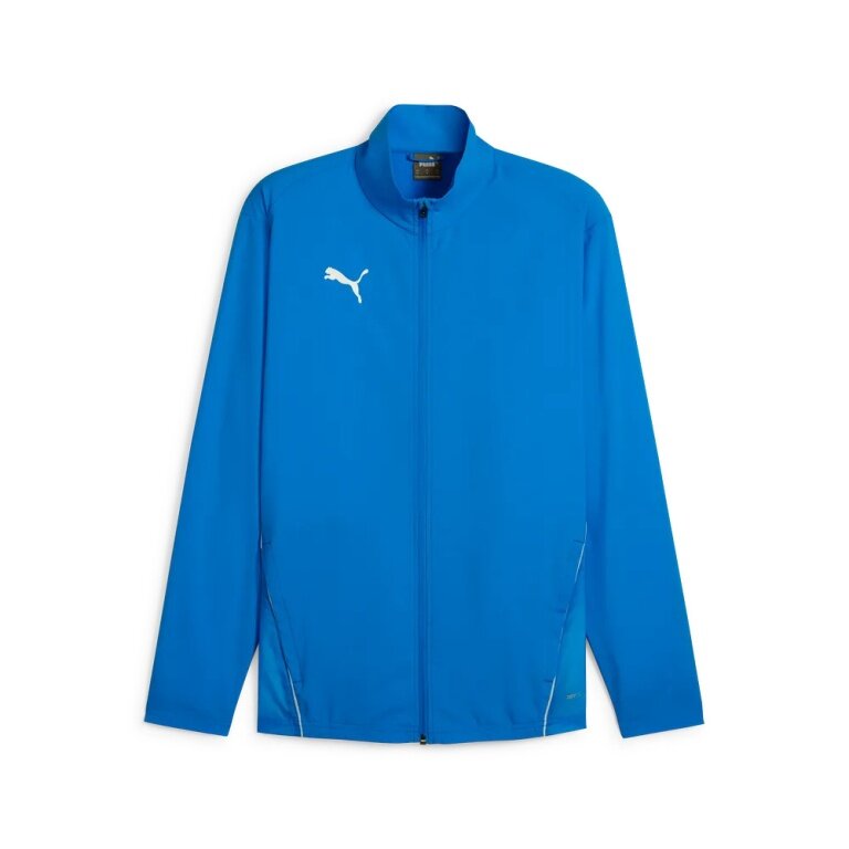 Puma Sportjacke teamGOAL Sideline Jacket (100% rec. Polyester, atmungsaktiv) royalblau Herren