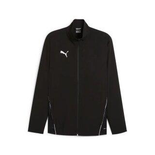 Puma Sportjacke teamGOAL Sideline Jacket (100% rec. Polyester, atmungsaktiv) schwarz Herren
