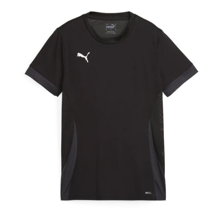 Puma Trainings-Shirt teamGOAL Matchday Jersey (100% rec. Polyester) kurzarm schwarz Damen