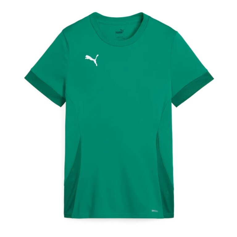 Puma Trainings-Shirt teamGOAL Matchday Jersey (100% rec. Polyester) kurzarm grün Damen