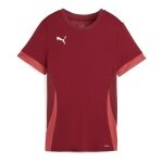 Puma Trainings-Shirt teamGOAL Matchday Jersey (100% rec. Polyester) kurzarm bordeauxrot Damen