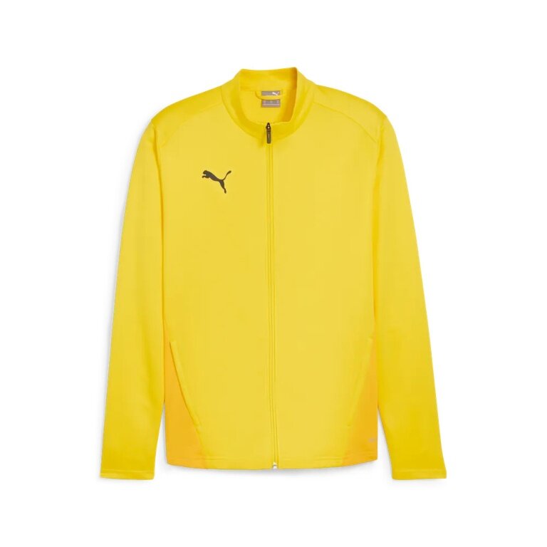 Puma Trainingsjacke teamGOAL Training Jacket (100% rec. Polyester, atmungsaktiv) gelb Herren