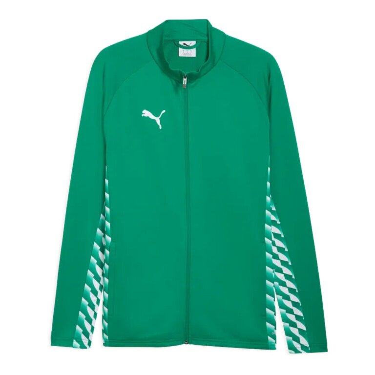 Puma Trainingsjacke teamLIGA26 Training Jacket (Full-Zip, 100% rec. Polyester, atmungsaktiv) grün Herren