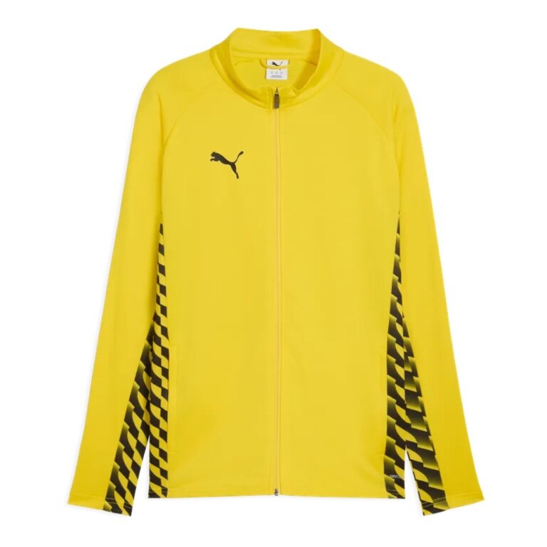 Puma Trainingsjacke teamLIGA26 Training Jacket (Full-Zip, 100% rec. Polyester, atmungsaktiv) gelb Herren
