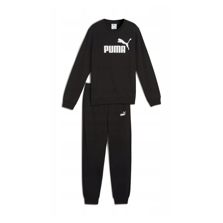 Puma Jogginganzug ESS No.1 Logo Crew Sweat Suit TR B (Hose+Pullover) schwarz Jungen