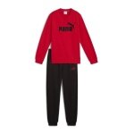 Puma Jogginganzug ESS No.1 Logo Crew Sweat Suit TR B (Hose+Pullover) rot/schwarz Jungen