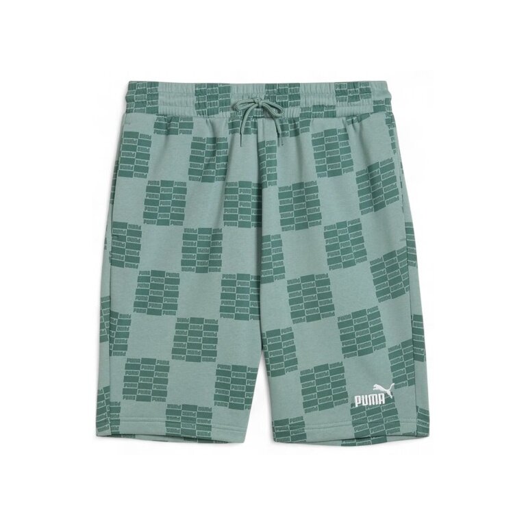 Puma Freizeit-Sporthose United AOP Shorts 10" TR (Baumwolle) kurz grün Herren