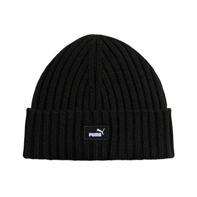 Puma Strickmütze (Beanie) ESS Fisherman (Rippenstruktur) schwarz - 1 Stück