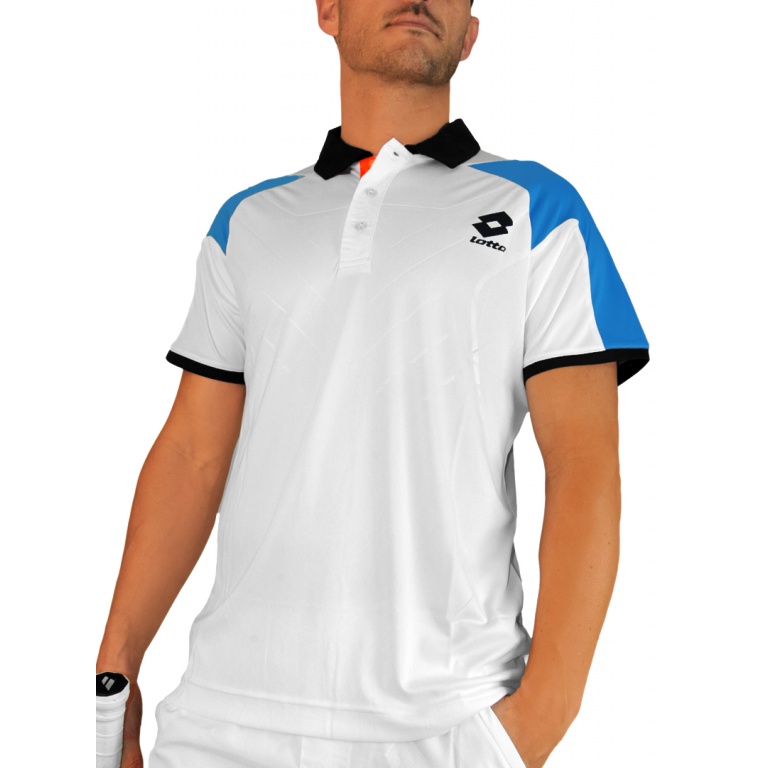 Lotto Polo Matrix Tech weiss/blau Herren