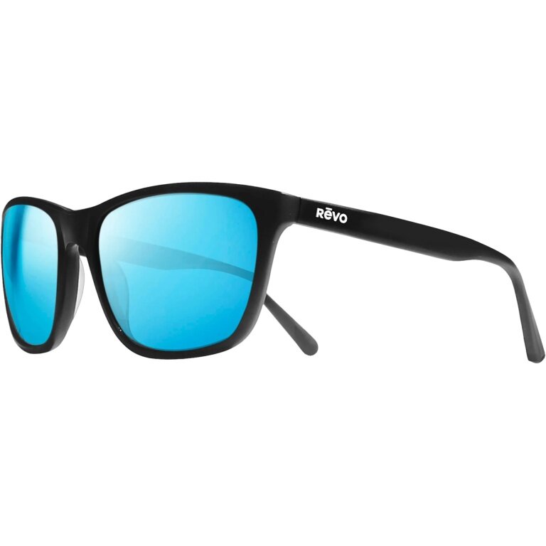 REVO Sonnenbrille Grand Sixties Limited Polarisiert (Glasfarbe: H2O Blue) schwarz matt - 1 Brille