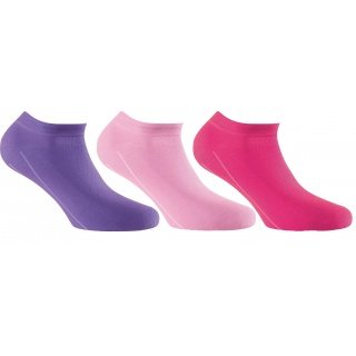 Rohner Basic Sneaker New rosa/magenta/violett - 3 Paar