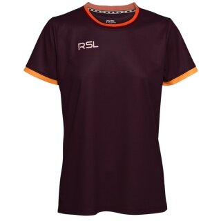 RSL Sport-Shirt Draco (100% Polyester, atmungsaktiv) winerot Damen