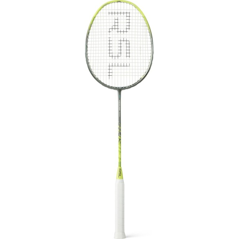 RSL Badmintonschläger Master Speed 7000 V2 (75-79g, leicht kopflastig, flexibel) silber/grün - besaitet -