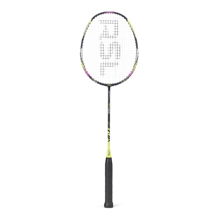 RSL Badmintonschläger Nova 05 (ausgewogen, flexibel) schwarz/gelb/violett - besaitet -