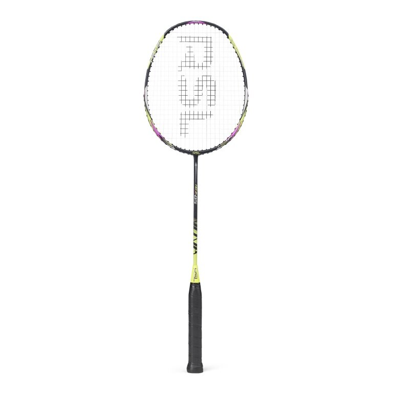 RSL Badmintonschläger Nova 05 (ausgewogen, flexibel) schwarz/gelb/violett - besaitet -