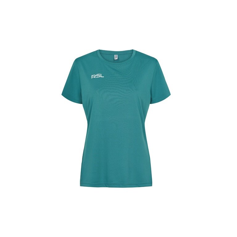 RSL Sport-Shirt Shanon (100% Polyester, dehnbar und leicht) grün/blau Damen