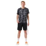 RSL Sport-Tshirt Stone (100% Polyester, bequeme Passform) grau/schwarz Herren