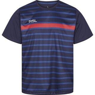 RSL Sport-Tshirt Exo (bequeme Passform, schnelltrocknend) blau/rot Herren