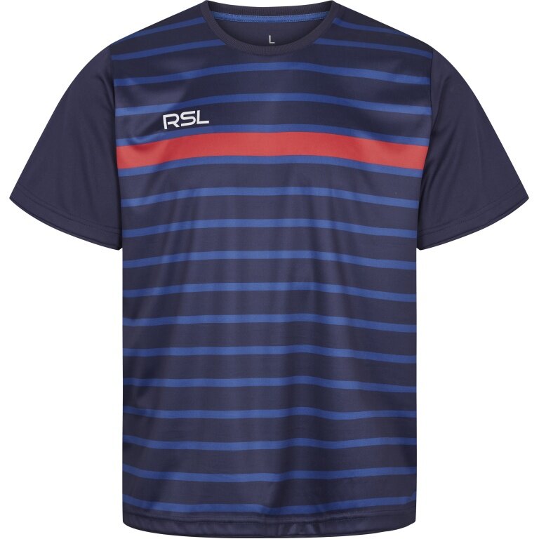 RSL Sport-Tshirt Exo (bequeme Passform, schnelltrocknend) blau/rot Herren