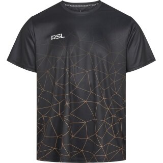 RSL Sport-Tshirt Ian (100% Polyester) schwarz Herren