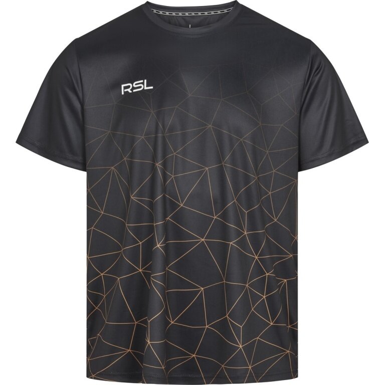 RSL Sport-Tshirt Ian (100% Polyester) schwarz Herren