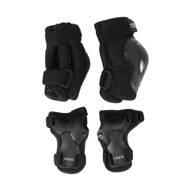Rezo Schutzausrüstung Haslam Adult Protector (Knieschoner, Ellbogenschützer, Handgelenkschutz) - 3er Set