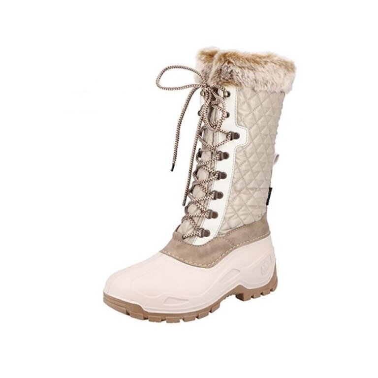Rieker Winterstiefel P9442-60 (Hochschaftstiefel mit Innenfutter) beige Damen