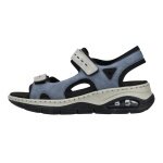 Rieker Sandale 67666 blau/grau Damen