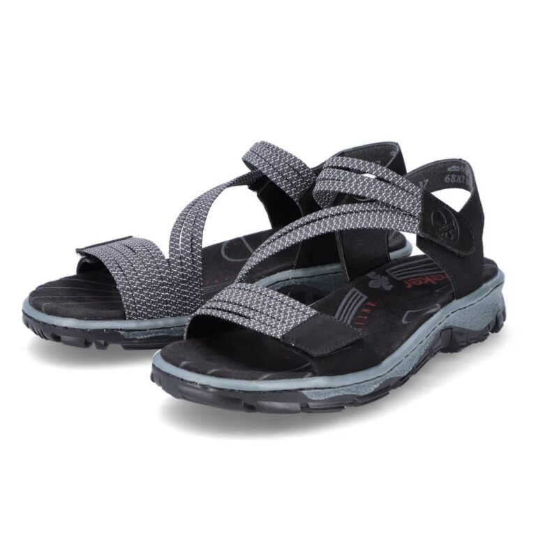 Rieker Trekkingsandalen 68871-00 schwarz Damen