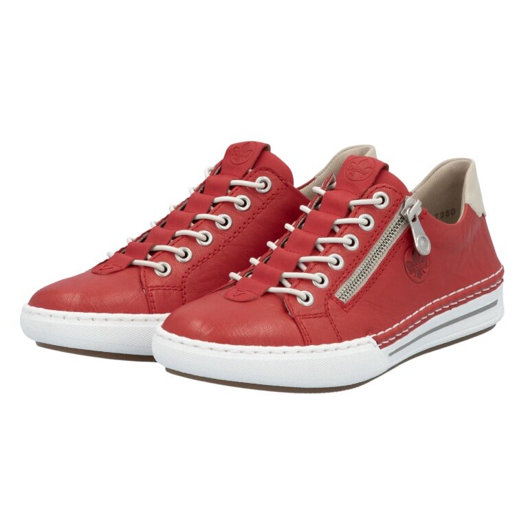 Rieker Sneaker (Glattleder) L7250 rot Damen
