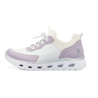 Rieker Sneaker (Kunstleder) M6067-30 weiss/lila Damen