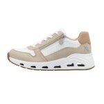 Rieker Sneaker N5204 (Kunstleder, mit seitlichen Reissverschluss) weiss/beige Damen