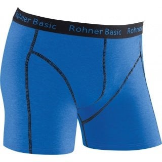 Rohner Boxershort Basic Unterwäsche blau/schwarz Herren - 1 Stück
