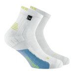 Rohner Laufsocke Run Pro Quarter l/r weiss/blau Herren