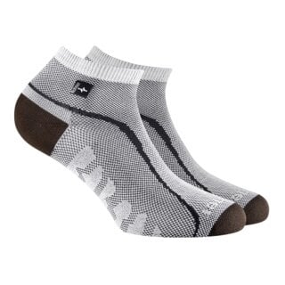 Rohner Sportsocke R-Ultra Light (leicht, perfekte Passform) weiss/grau - 1 Paar