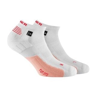 Rohner Laufsocke Run Pro l/r weiss/rosa Herren