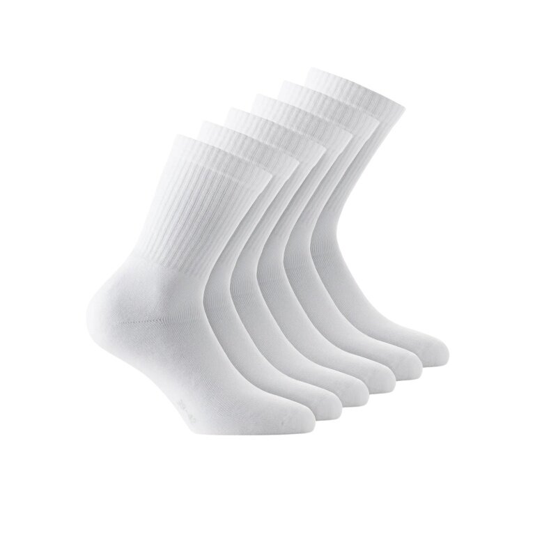 Rohner Tennissocken Crew Basic (superweich) weiss - 3 Paar