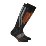 Rohner Winter-Skisocke Ultra Light schwarz/orange - 1 Paar