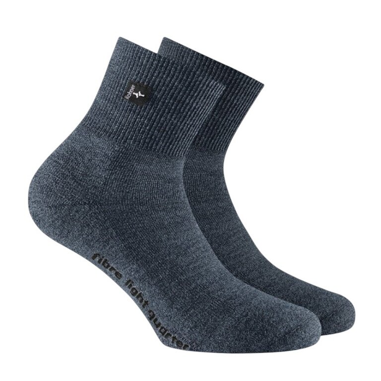 Rohner Wandersocke Fibre Light Quarter (Mischgewebe) denimblau - 1 Paar