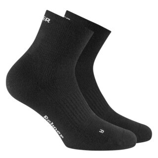 Rohner Wandersocke Dynamic Merino Quarter schwarz - 1 Paar