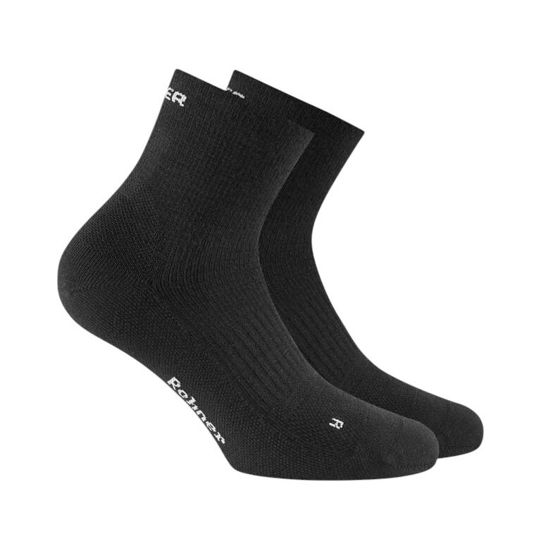 Rohner Wandersocke Dynamic Merino Quarter schwarz - 1 Paar