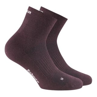 Rohner Wandersocke Dynamic Merino Quarter bordeaux - 1 Paar