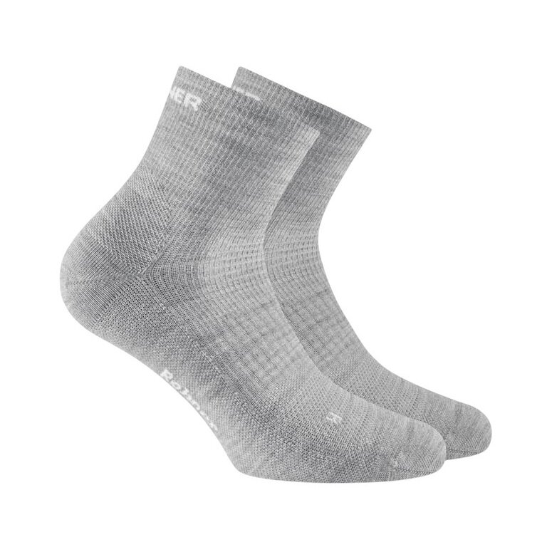 Rohner Wandersocke Dynamic Merino Quarter hellgrau - 1 Paar
