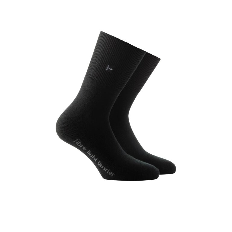Rohner Wandersocke Fibre Light Quarter (Mischgewebe) schwarz - 1 Paar